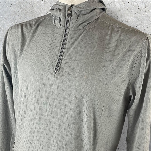 Linksoul Boardwalker AC Jacket Mens Medium Hooded 1/4 Gray Golf LS562 E301 - Picture 1 of 14